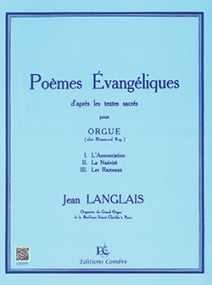 Langlais: 3 Pomes vangliques for Organ published by Combre