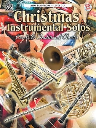 Christmas Instrumental Solos - Alto Saxophone published by Warner (Book & CD)