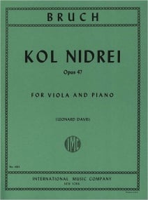 Bruch: Kol Nidrei  Opus 47 for Viola published by IMC