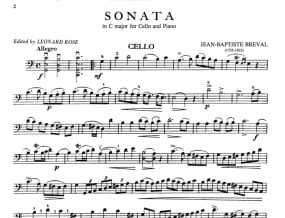 Breval: Sonata C for Cello published by IMC