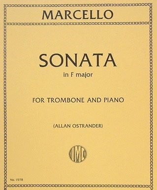 Marcello: Sonata No. 1 F major for Trombone published by IMC