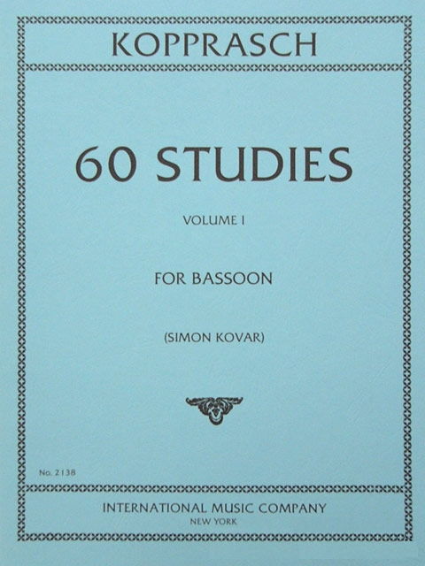 Kopprasch: 60 Studies Volume 1 for Bassoon published by IMC