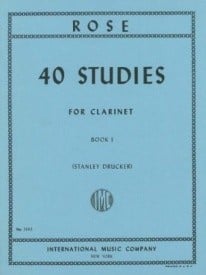 Rose: 40 Studies Volume 1 for Clarinet published by IMC