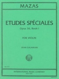Mazas: Etudes Speciales Opus 36/1 for Violin published by IMC