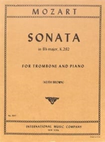 Mozart: Sonata Bb Major K292 for Trombone published by IMC