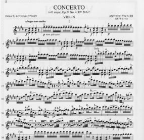 Vivaldi: Concerto in E Opus 9/4 (RV263a) for Violin published by IMC