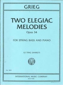 Grieg: Two Elegiac Melodies for Double Bass published by IMC