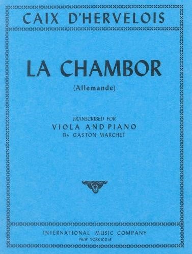 d'Hervelois: La Chambor. Allemande for Viola by published by IMC