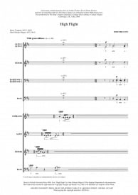 Chilcott: High Flight SATB published by OUP
