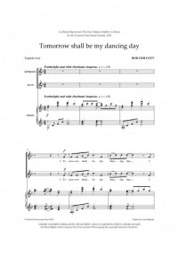 Chilcott: Tomorrow shall be my dancing day SSA published by OUP