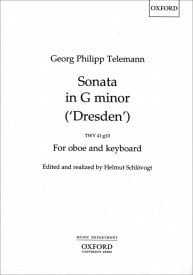 Telemann: Sonata in G minor ['Dresden'] TWV 41 for Oboe published by OUP