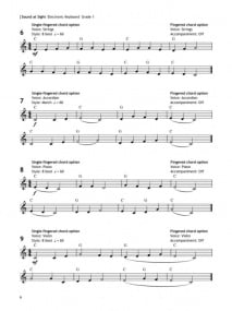 Sound At Sight Electronic Keyboard Initial - Grade 5 published by Trinity