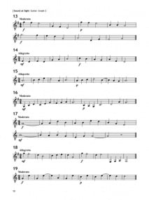 Sound At Sight Initial - Grade 3 for Guitar published by Trinity