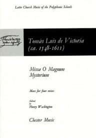 Victoria: Missa O Magnum Mysterium SATB published by Chester