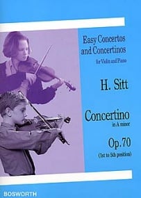 Sitt: Concertino in A Minor Opus 70 for Violin published by Bosworth