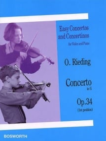 Rieding: Concertino in G Opus 34 for Violin published by Bosworth