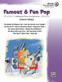 Famous & Fun Pop Book 4 for Piano published by Alfred