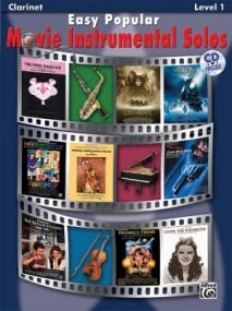 Easy Popular Movie Solos Level 1 - Clarinet published by Alfred (Book & CD)