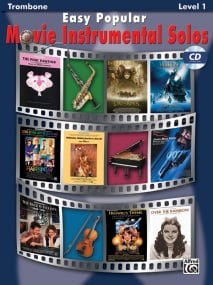 Easy Popular Movie Solos Level 1 - Trombone published by Alfred (Book & CD)