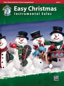 Easy Christmas Instrumental Solos, Level 1 - Violin published by Alfred (Book & CD)