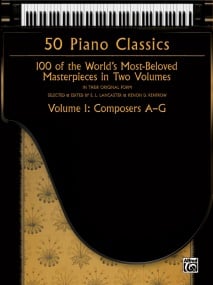 50 Piano Classics Volume 1: Composers A-G published by Alfred