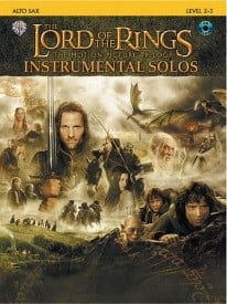 Lord of the Rings Instrumental Solos - Alto Saxophone published by Warner (Book & CD)