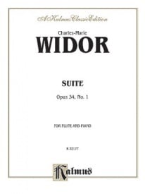 Widor: Suite Opus 34/1 for Flute published by Kalmus