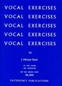 Diack: Vocal Exercises On Tone Placing And Enunciation for High Voice published by Paterson