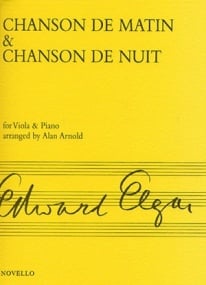Elgar: Chanson De Matin And Chanson De Nuit for Viola published by Novello