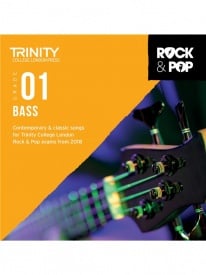 Trinity Rock & Pop Bass Guitar Grade 1 From 2018 (CD ONLY)