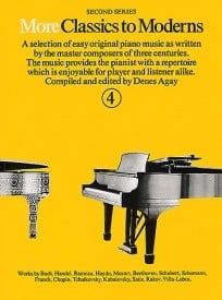 More Classics To Moderns 4 for Piano published by York
