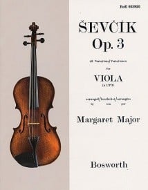 Sevcik: Studies 40 Variations Opus 3 for Viola published by Bosworth