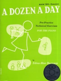 A Dozen a Day Book 2 (Elementary) for Piano published by Willis Music (Book & CD)