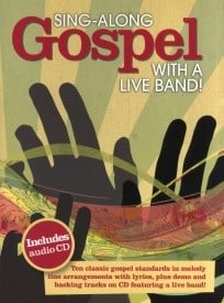 Sing-Along Gospel With A Live Band published by Wise (Book & CD)