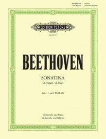 Beethoven: Sonatina in D Minor for Cello published by Peters Edition