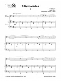 Satie: 3 Gymnopdies for Recorder published by Universal