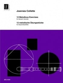 Collette: 12 Melodic Studies for Descant Recorder published by Universal