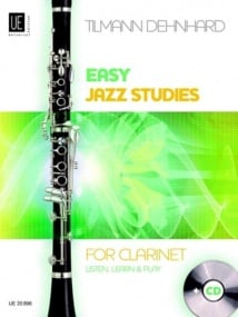 Dehnhard: Easy Jazz Studies for Clarinet published by Universal (Book & CD)
