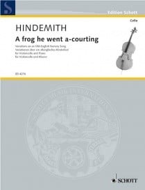 Hindemith: A frog he went a-courting for Cello published by Schott