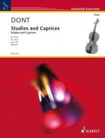 Dont: Etudes and Caprices Opus 35 for Viola published by Schott