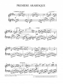 Debussy: Deux Arabesques for Piano published by Wiener Urtext