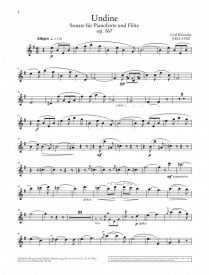 Reinecke: Sonata Undine Op 167 for Flute published by Wiener Urtext