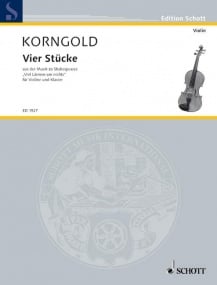 Korngold: Vier Stcke Opus 11 published by Schott