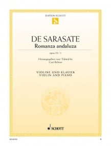 Sarasate: Romanza Andaluza for Violin published by Schott