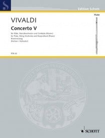 Vivaldi: Concerto No 5 Opus 10/5 RV434 for Flute published by Schott