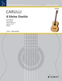 Carulli: 6 little Duets Opus 34/2 for Guitar published by Schott