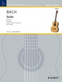 Bach: Suite in E major BWV 1006a for Guitar published by Schott