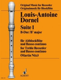 Dornel: Suite 1 in Bb Major for Treble Recorder published by Schott