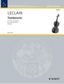Leclair: Tambourin for Violin published by Schott