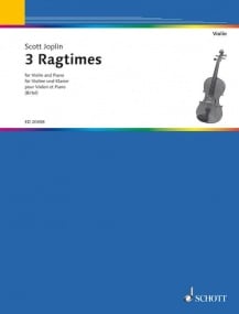 Joplin: 3 Ragtimes for Violin published by Schott